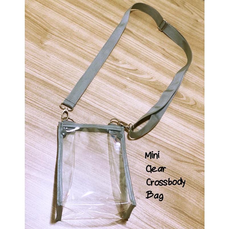 Fawn'G Handmade - Mini Clear Crossbody Bag / Tas slempang PVC sling Bag