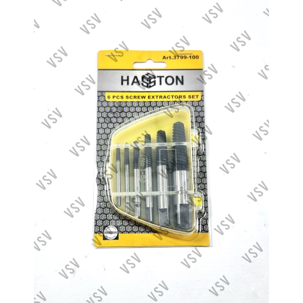 Hasston Tap Balik Set 6pc 3799-100 Screw Extractor Set 3799-100