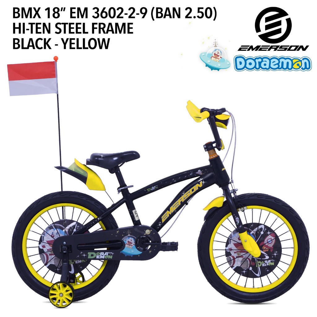 SEPEDA ANAK LAKI LAKI 18 EMERSON BMX DORAEMON 3602-2-9 2.5