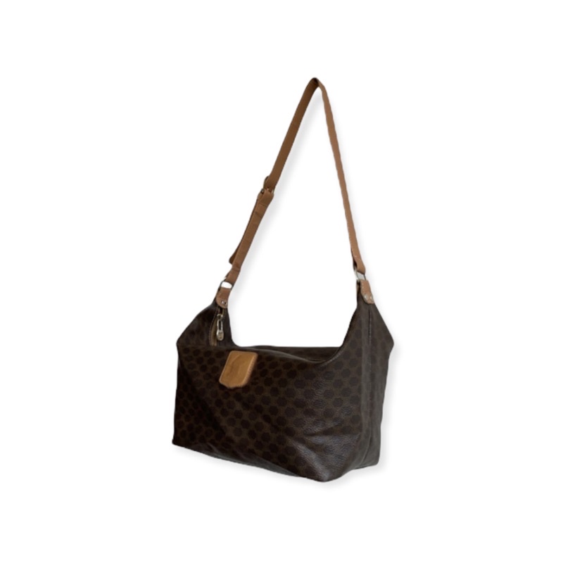 PRELOVED TAS CELINE VINTAGE MACADAM MINI HOBO POCHETTE SHOULDER BAG AUTHENTIC