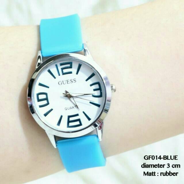 JAM TANGAN WANITA GUESS BLUE AND RED