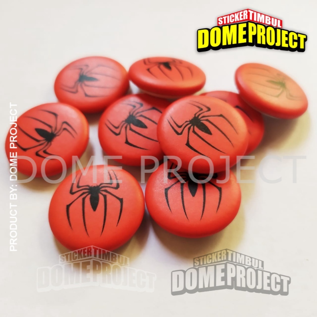 SPIDERMAN PIN PENITI 25MM BUTTON PIN AKSESORIES ROMPI AKSESORIES TAS