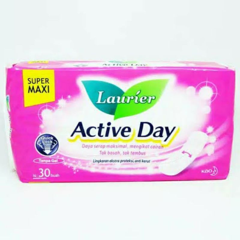 LAURIER ACTIVE DAY SUPER MAXI ISI 30 / PEMBALUT WANITA LAURIER