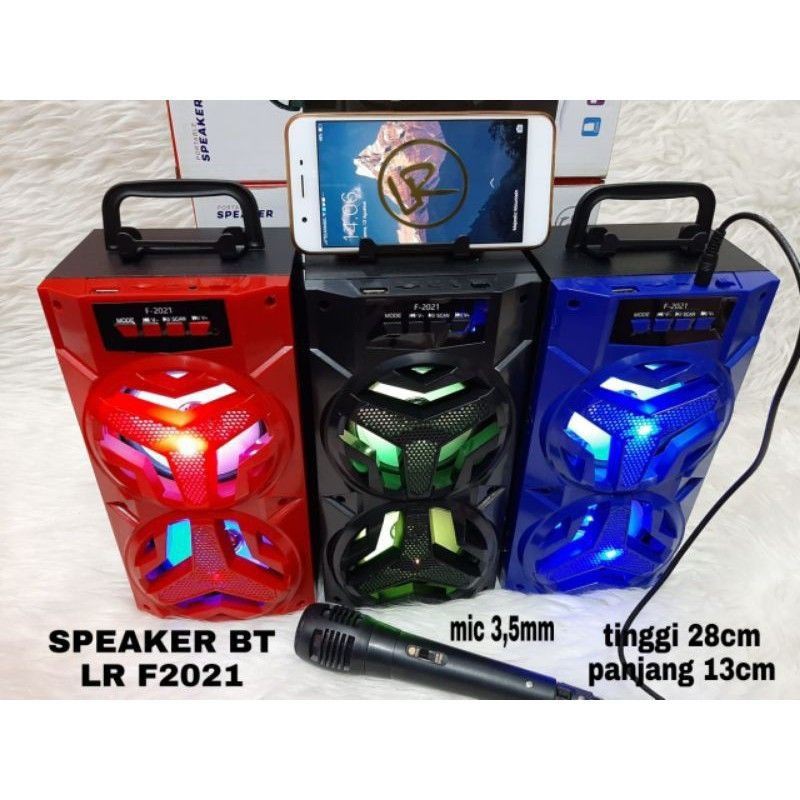 Speaker Bluetooth Box Double Bass SQ 36BT / MH 36BT Plus Mic
