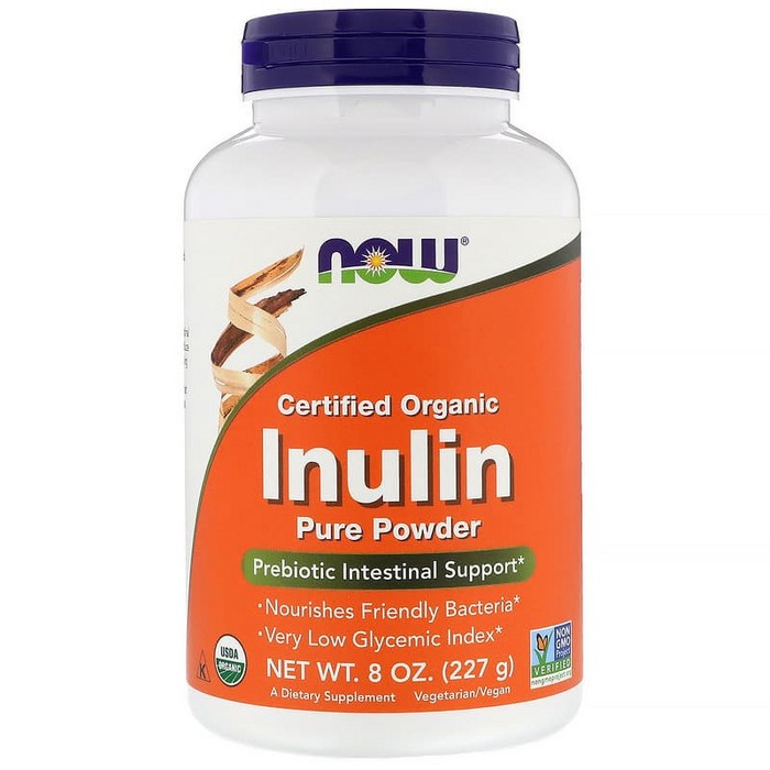 

Now Foods Certified Organic Inulin Pure Powder (227 g) Now Inulin USA