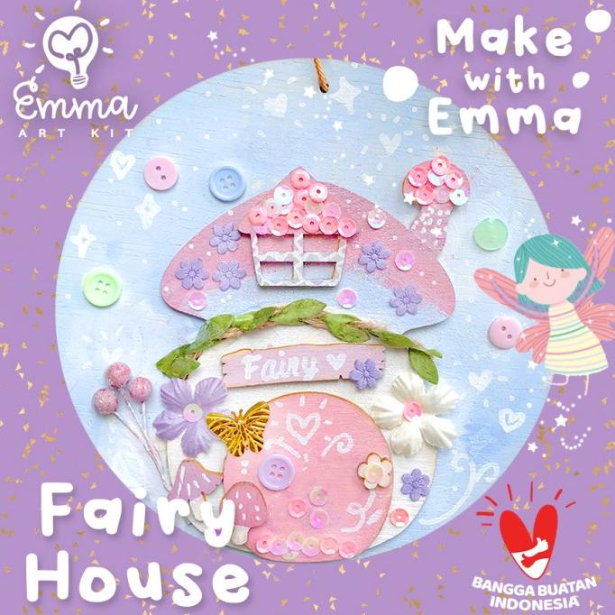 

Make With Emma Art Kit: Rainbow Fairy House Craft Bonus White Marker