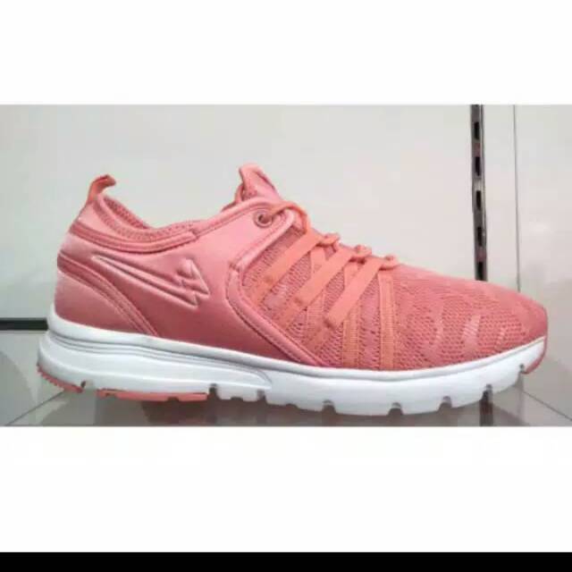 Sepatu running eagle tiffany peach white