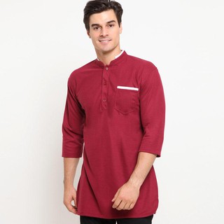 FTSL - PAKAIAN MUSLIM - QLC Kurta kaos lacoste 3/4 / Baju