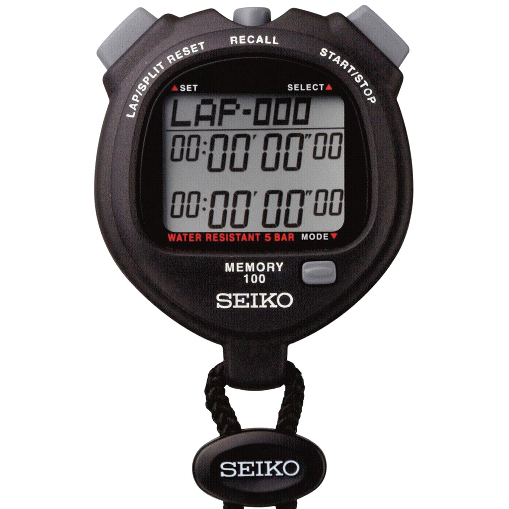 Jual Stopwatch Seiko S23601P1 / S23601P Digital 100 Lap Memory Original ...