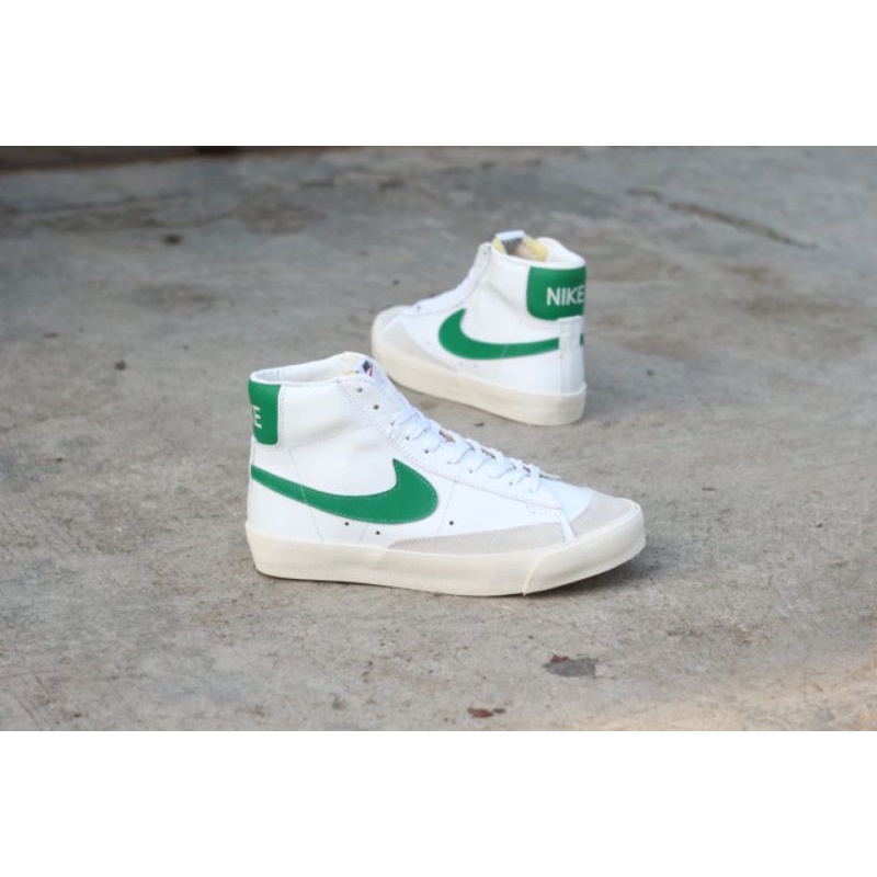 SEPATU NIKE BLAZER HIGH N LOW WHITE LINE GREEN MADE IN INDONESIA ORIGINAL 100%