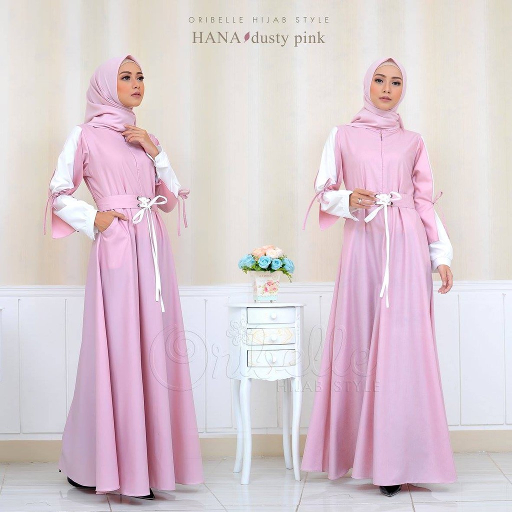 hana oribelle gamis katun gamis syari gamis kerja gamis kasual gamis set jilbab segi empat italiano