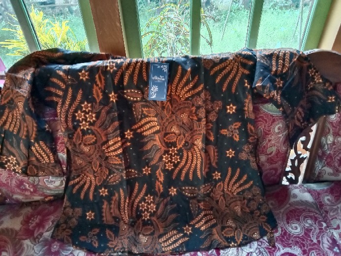 [ Terbaru ] Atasan Batik Wanita Kerja Kantor Ori Shabirah Batiksolo Blouse Blusebatik Batikmodern Xl