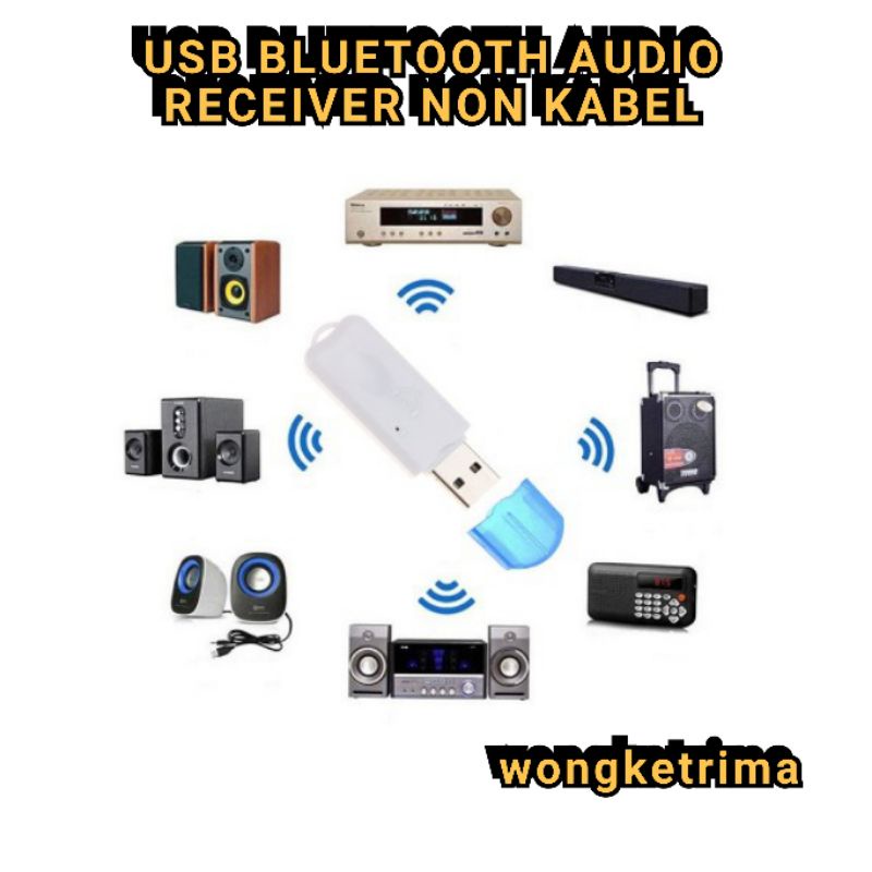 USB BLUETOOTH AUDIO RECEIVER NON KABEL usb bluetooth tanpa kabel