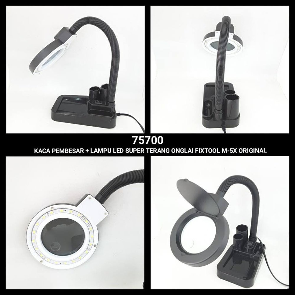 KACA PEMBESAR - LAMPU LED SUPER TERANG ONGLAI FIXTOOL M-5X ORIGINAL