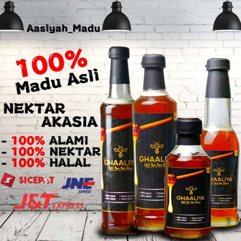 

Madu Murni Asli GHAALIYA Grade A Nektar Akasia 100% Alami Pure Natural Raw Honey Premium
