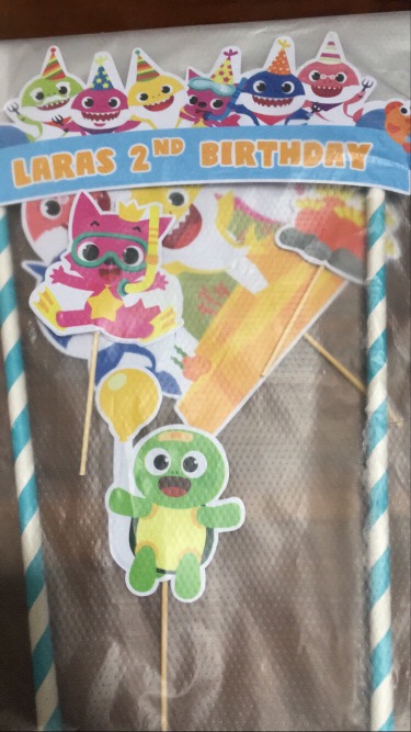 Topper Birthday Cake Baby Shark