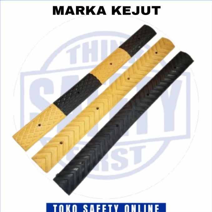 Rubber Speed Bump Hitam Kuning / Polisi Tidur Kejut Karet Kecil