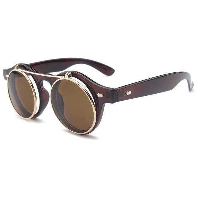 MOLNIYA Kacamata Fashion Double Frame Steampunk - NE60