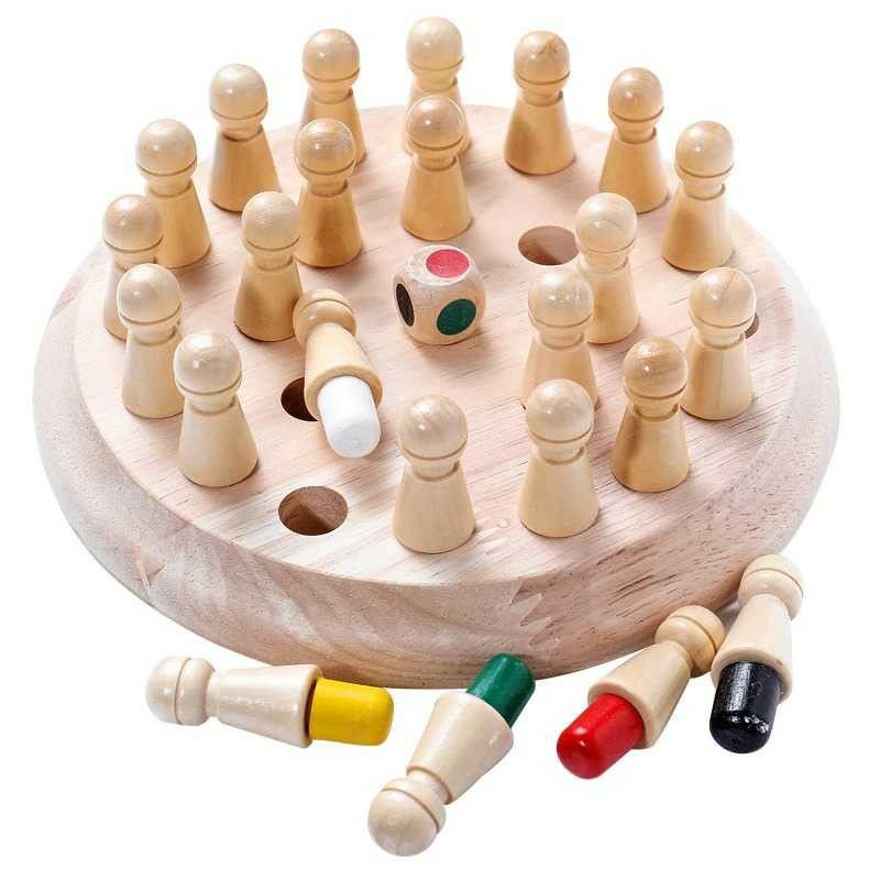 JKLMOON Board Game Mainan Edukasi Anak Memory Match Color Stick