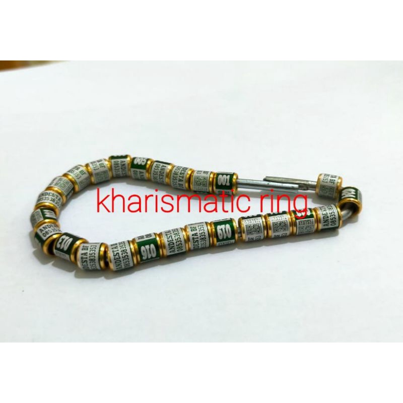 RING BURUNG LASER  BARCODE PESAN NAMA