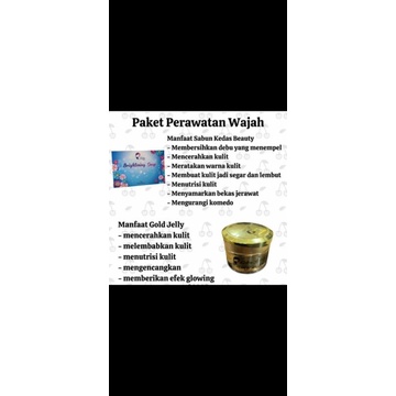 Kedas Beauty  Gold jelly  Sabun wajah.. dijamin 100%original,langsung pengambilan dari palu