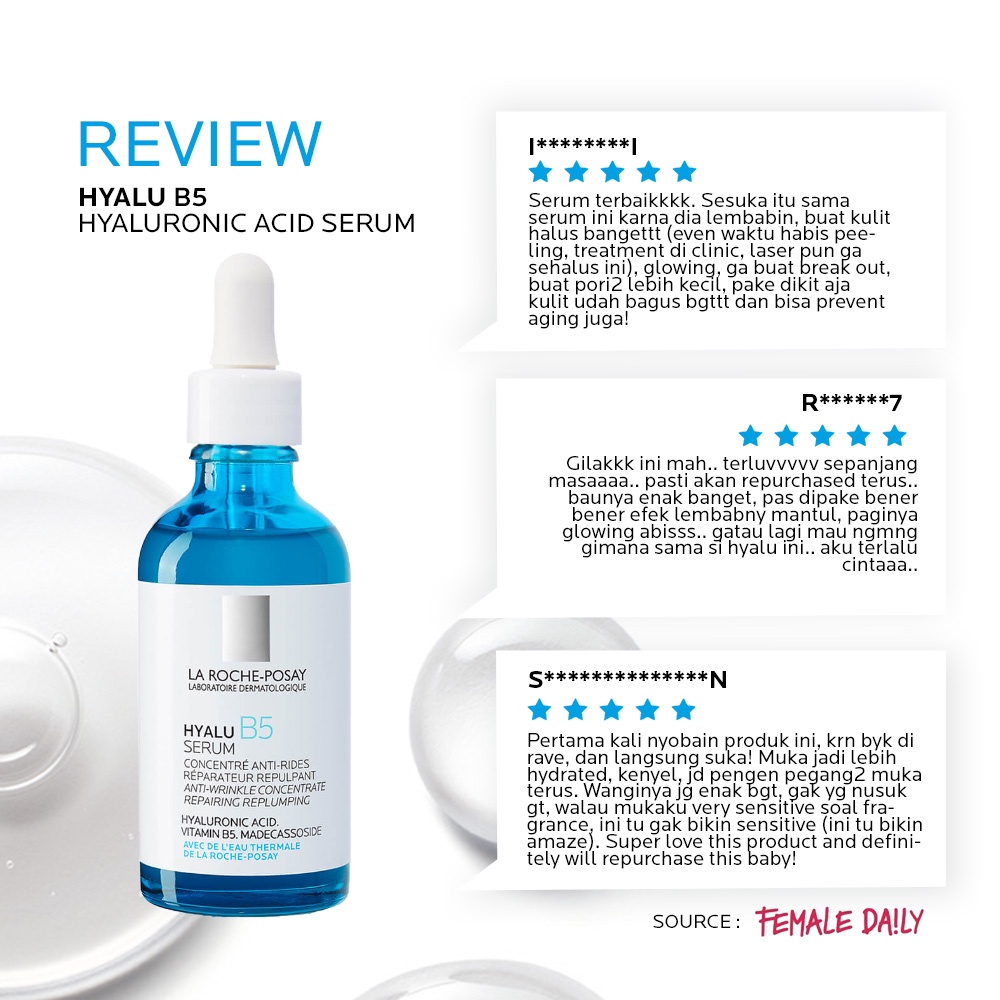 La Roche Posay Hyalu B5 Anti-Aging Serum 50ml- Serum Hyaluronic Acid Kulit Sensitif/ Kering/ Kerutan-6
