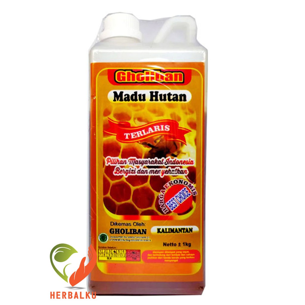 

Madu Hutan Gholiban 1kg // Madu Hutan Kalimantan GHOLIBAN 1 Kg plus Bee Pollen dan Royal Jelly EMBOOST