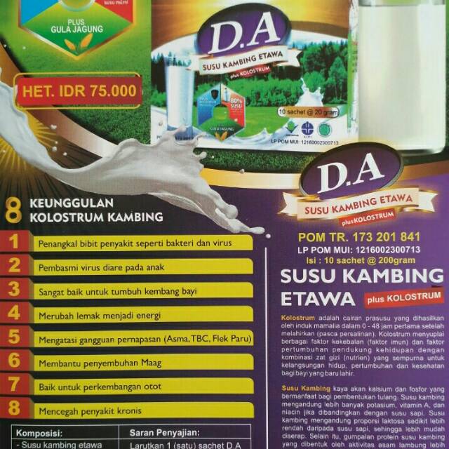 

DA SUSU KAMBING ETAWA ORIGINAL