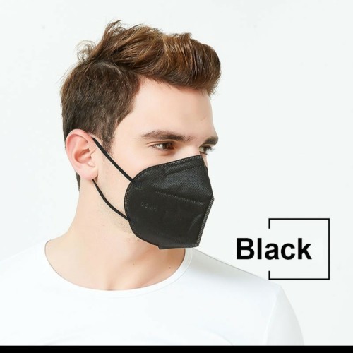 MASKER 5PLY HITAM  ISI 10PCS / MASKER KN95 ALKINDO ISI 10PCS