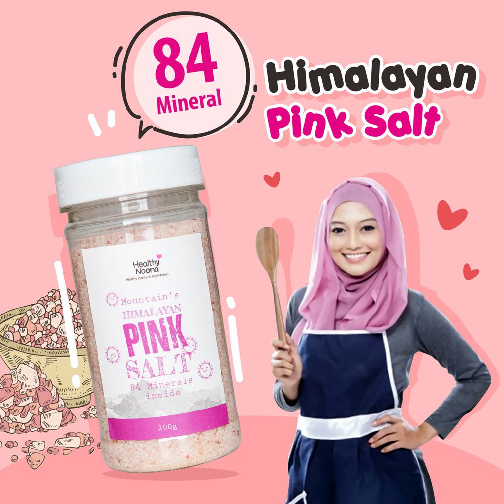 

GOWEYEE-Himalayan Pink Salt & Australian Sea Salt - Garam Diet Low Sodium Himalaya MPASI