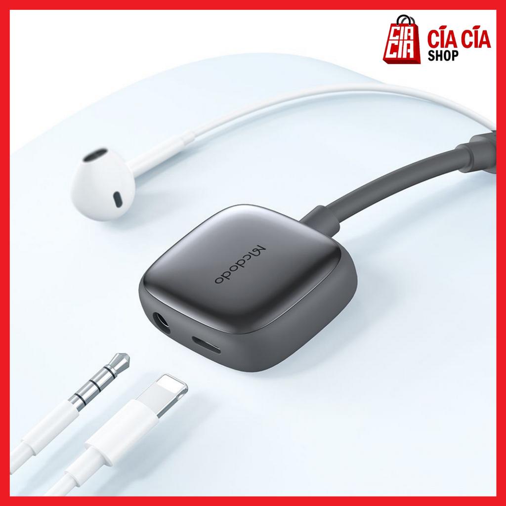 MCDODO CA-274 Converter Splitter iPhone To Aux Jack 3.5mm + Lightning Adapter Lightning To Aux Call