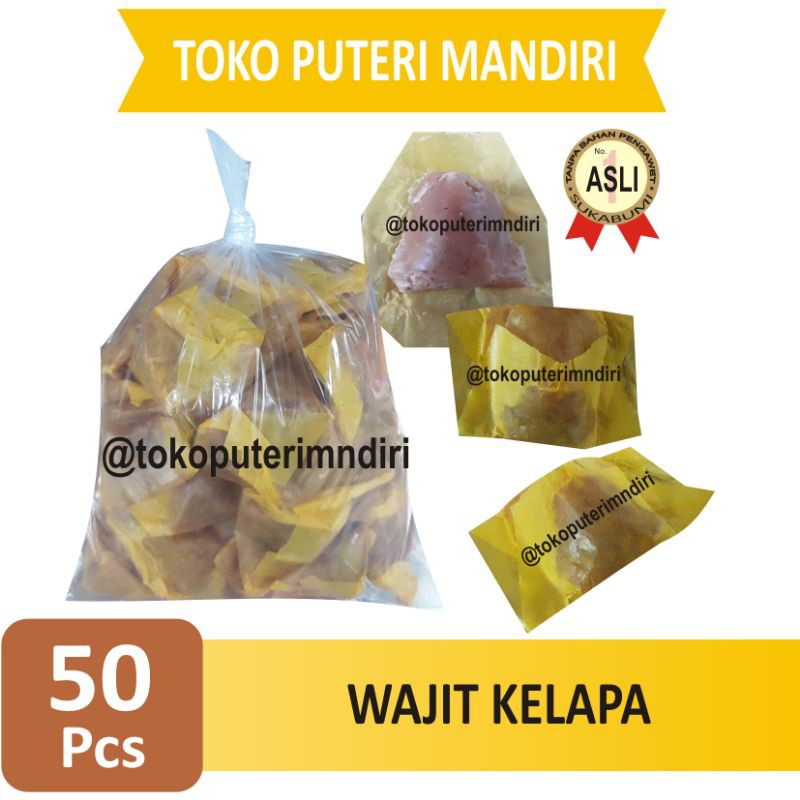 

Wajit Kelapa Asli Sukabumi Pack isi 50 Pcs