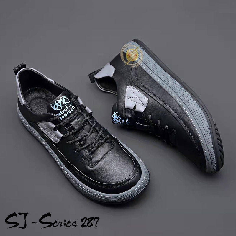 [NOOS] Sepatu Sneakers Pria Fashion Bertali Kualitas Import Premium -287