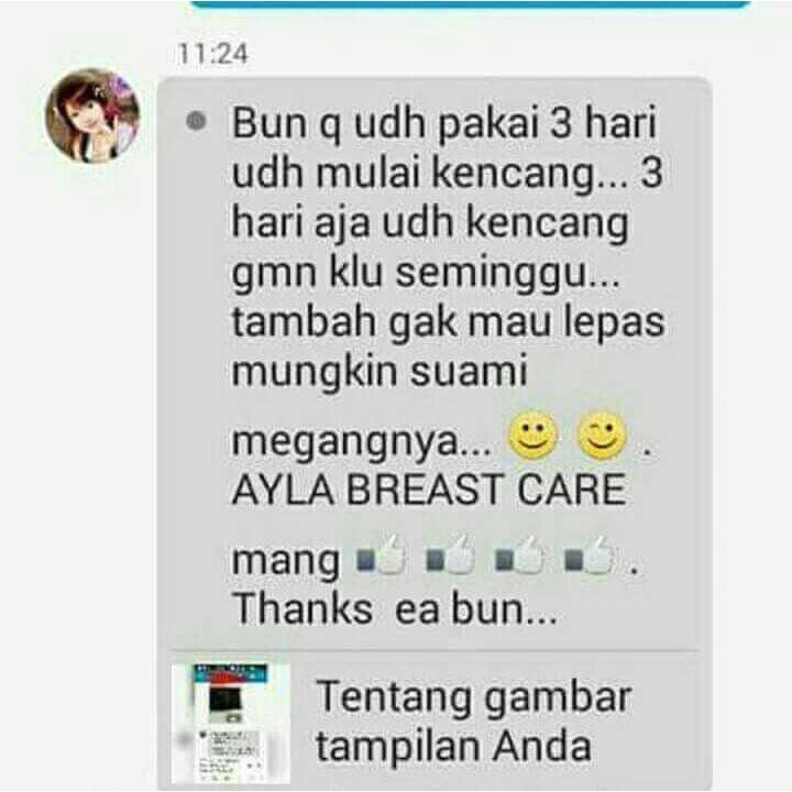 Pengencang peyudara Ayla Breast Care PT.nasa perwatan wanita