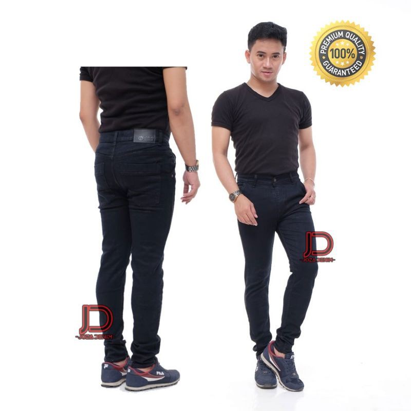 CELANA JEANS PANJANG PRIA SLIM FIT SKINNY LEVIS HITAM PENSIL REGULER JUMBO SIZE 27-44
