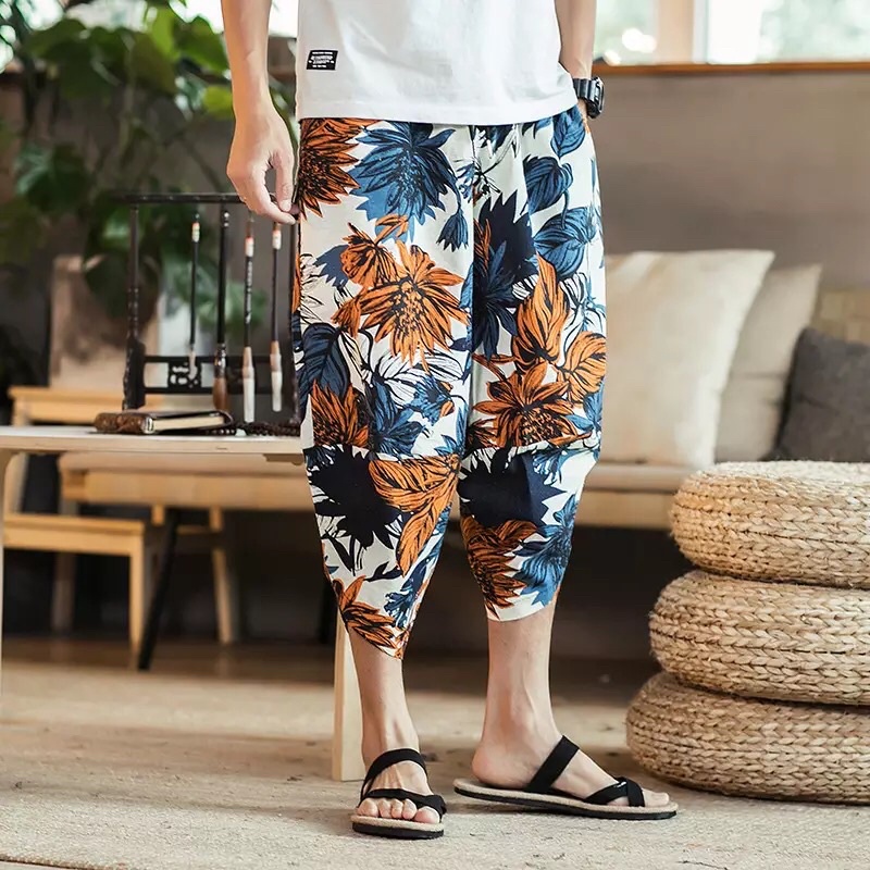 HR13 CELANA HAREM JOGGER LINEN IMPORT 3/4 SIRWAL PRIA JEPANG KOREA ORIGINAL M-5XL