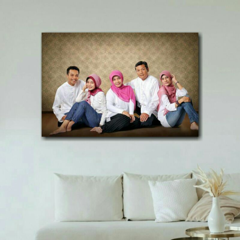 CETAK FOTO 24R (48X32) LAMINASI GLOSSY + BINGKAI ANTI AIR