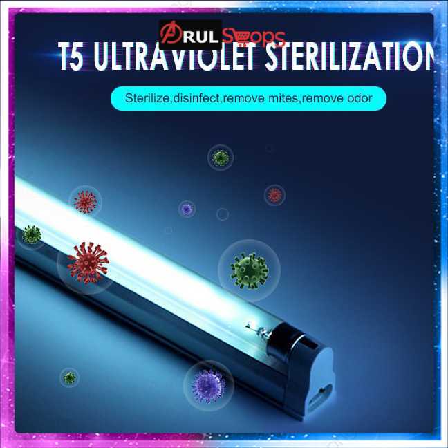 Lcamaw Lampu UV Ultraviolet Sterilizer Virus Bakteri 8W - SP-T5-UV