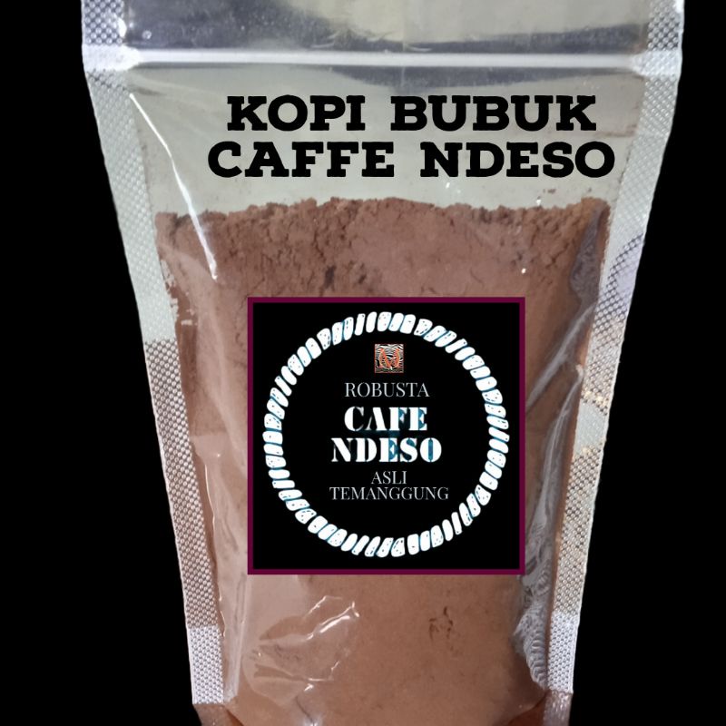

KOPI BUBUK GILING (CAFFE NDESO)ROBUSTA TEMANGGUNG 1kg