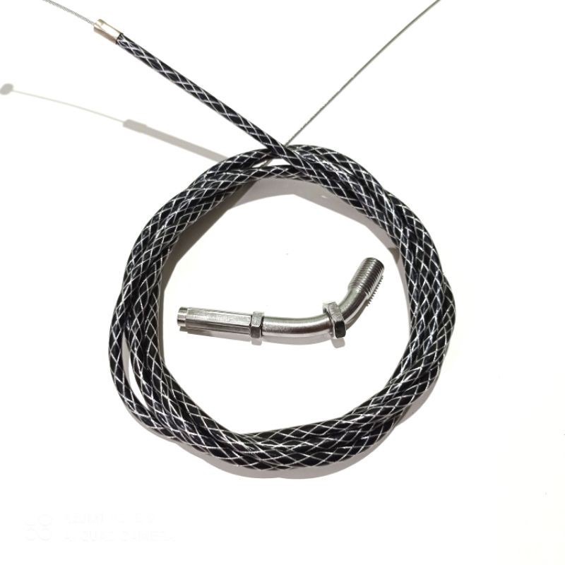 COD KABEL GAS SERAT CARBON BLACK PANJANG 210CM KABEL GAS SERAT CARBON BLACK