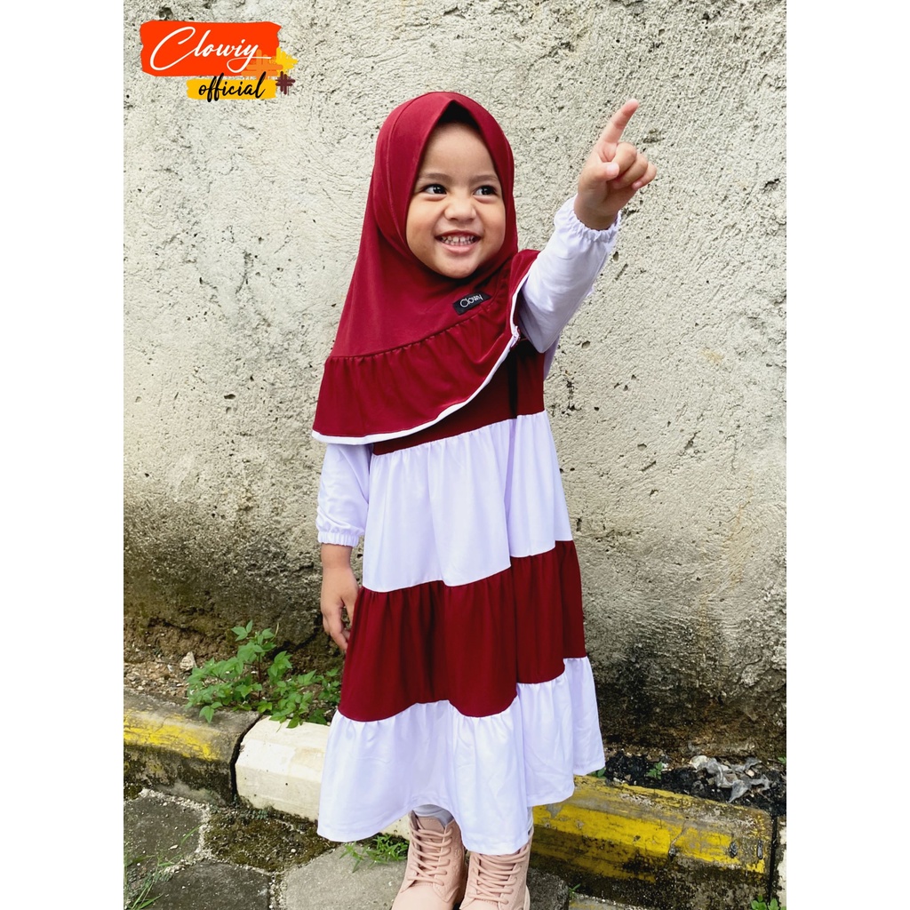 Haqiqa Setelan Gamis Anak Original By Clowiy