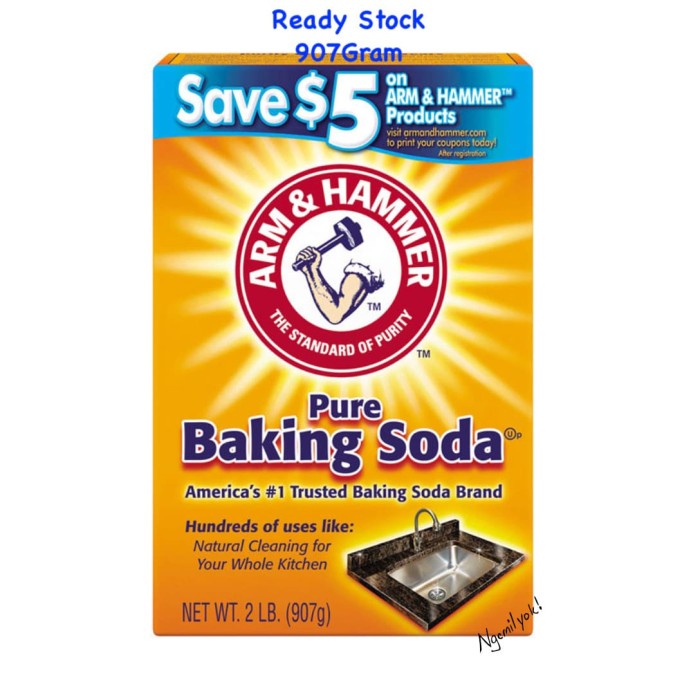 

ORIGINAL MURAH Arm & Hammer Baking Soda 907Gr USA