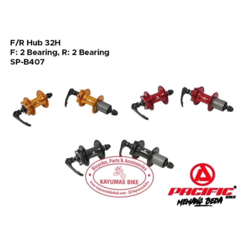 HUB FREEHUB PACIFIC SP-B407 32 HOLE FRONT 2 BEARING REAR 2 BEARING