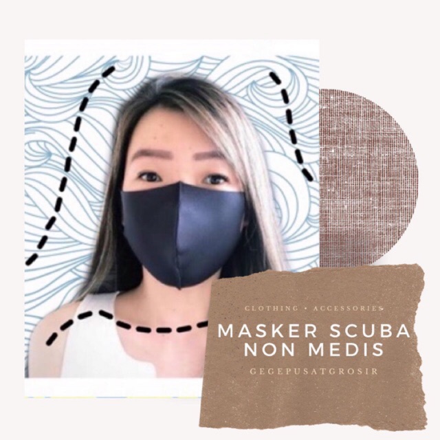 MASKER KAIN SCUBA / MASKER KOREA IDOL / MASKER FASHION / MASKER NON MEDIS