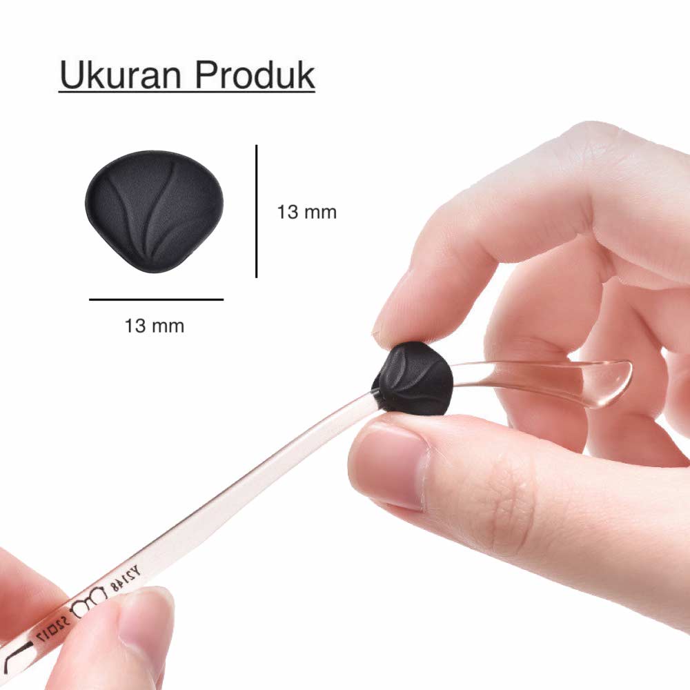 1 Pasang [ Biru Muda ] Pengait Kacamata Silikon - Anti Slip - Earhook Silicone - Penahan Hijab Style - KP8074