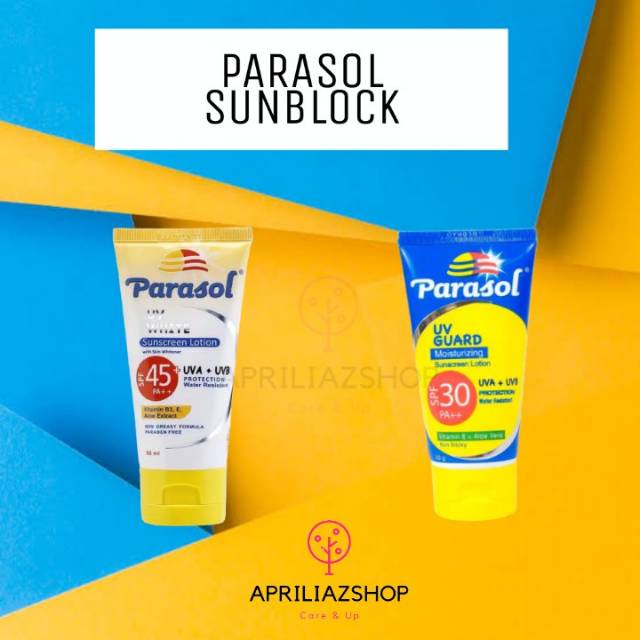 Parasol lotion SPF 45 & Parasol lotion SPF 30 / Sunblok / Anti Flek hitam / Anti Penuaan