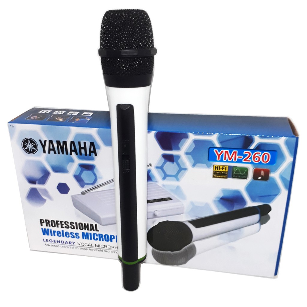 Yamaha YM-260 Profesional Microphone Single Wireless - Mic Suara Mantap