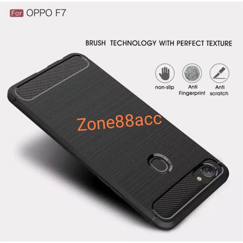 Softcase F3 F3 Plus F5 F5 youth F7 F11 F11 pro OPPO Carbon Fiber Case Silicon Casing Ipaky