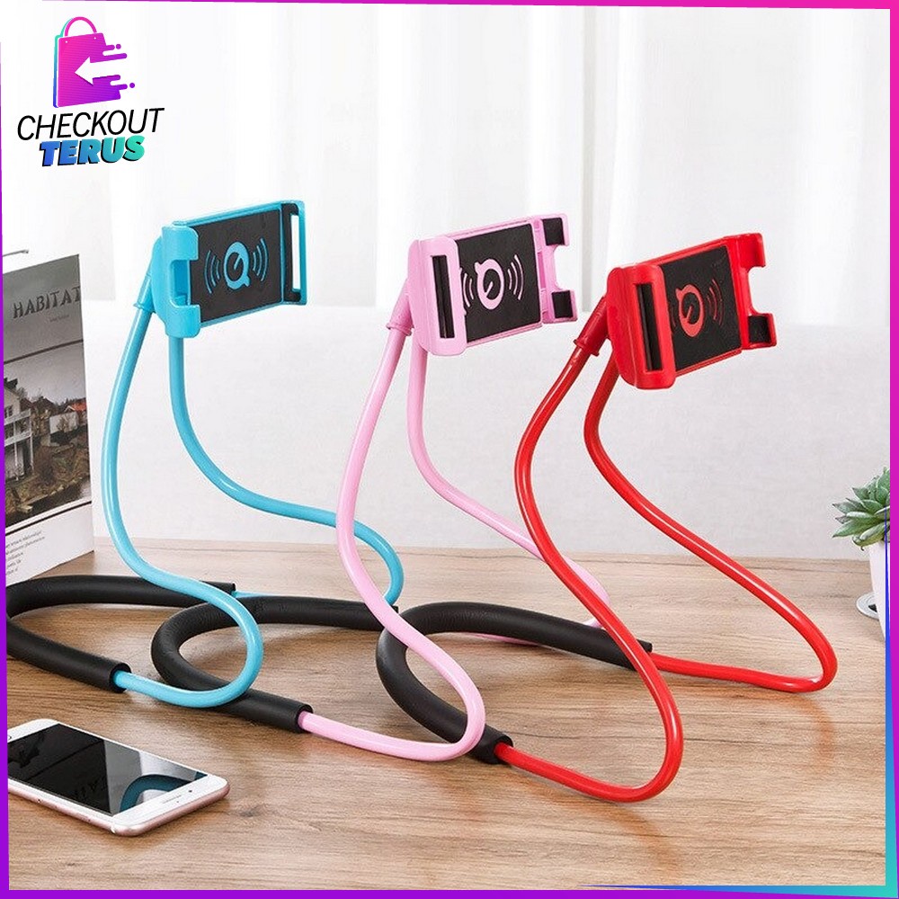 CT C371 Lazy Neck Phone Holder Penyangga HP di Leher Sandaran HP Untuk Nonton Dudukan Handphone di Leher Flexible