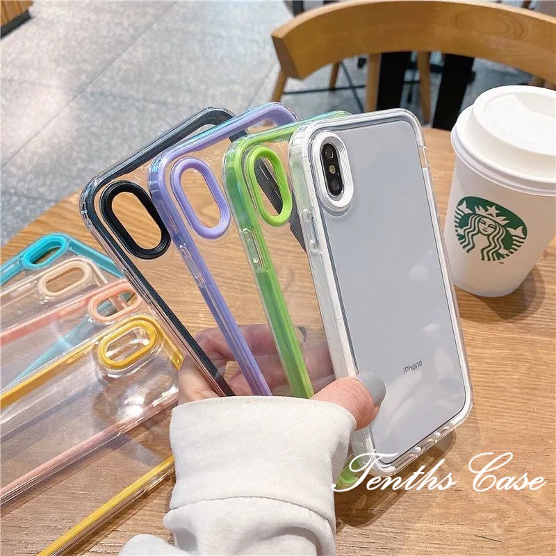 Samsung A14 A04 A04s A23 A53 A13 A03 A22 A52 A72 A32 A12 S20 FE A50 A50s A30s A51 3in1 Casing Handphone Transparan Soft Cover